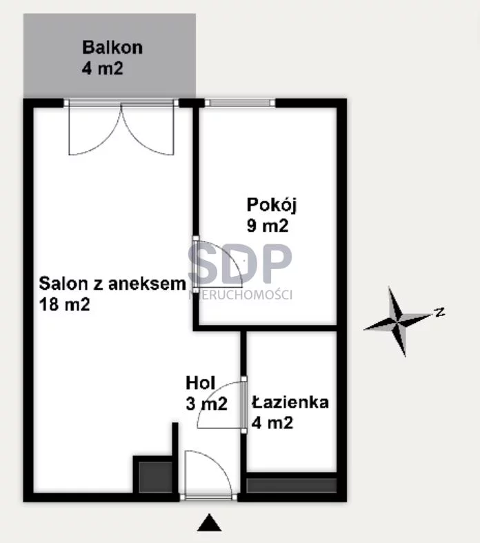 Mieszkanie na sprzedaż, 35,62 m², 2 pokoje, 3 piętro, oferta nr 33852