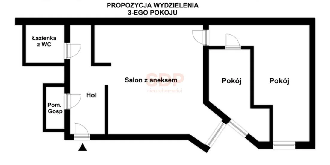 2 pokoje, mieszkanie 71,52 m², piętro 1, oferta nr , 42488, Wrocław, Stare Miasto, Rejtana Tadeusza