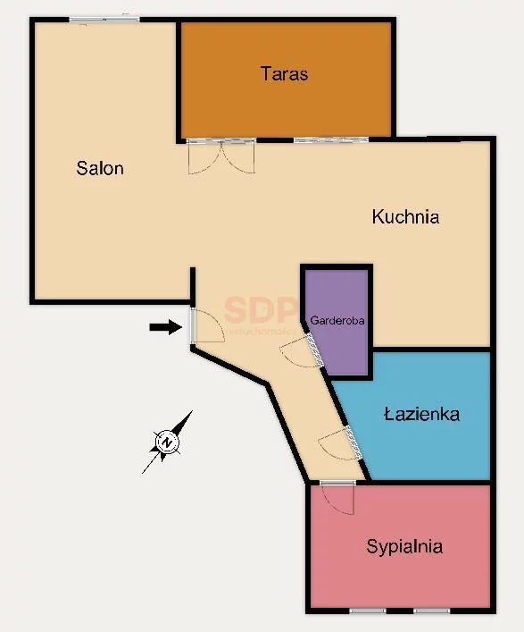 2 pokoje, mieszkanie 51,39 m², piętro 2, oferta nr , 39493, Łódź, Górna, Górna, Rocznicowa