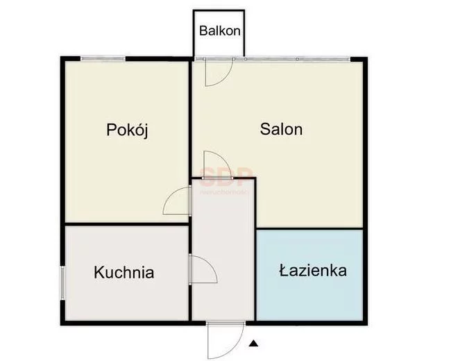 2 pokoje, mieszkanie 38,09 m², piętro 3, oferta nr , 40757, Warszawa, Saska