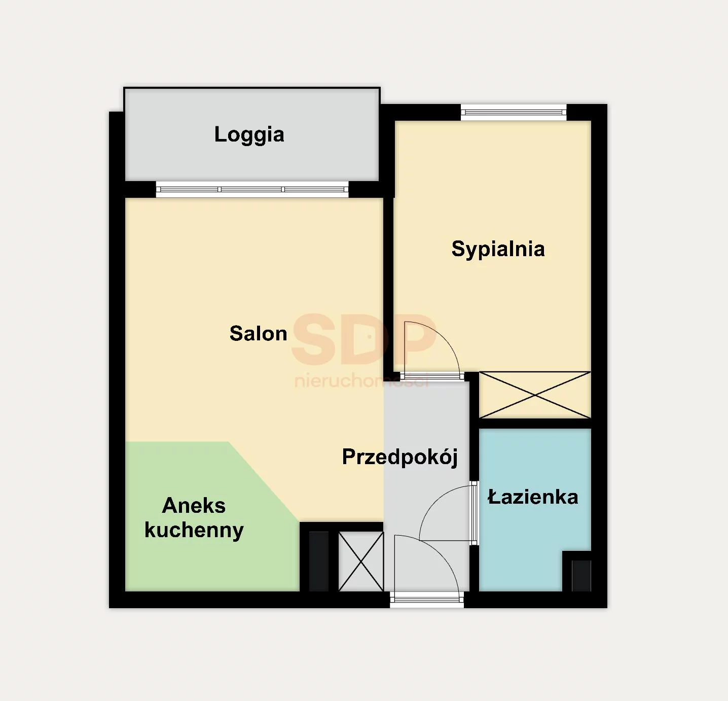 Mieszkanie dwupokojowe 38,04 m², Wrocław, Psie Pole-Zawidawie, Psie Pole, Sołtysowicka, Sprzedaż