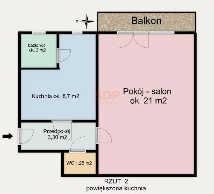 2 pokoje, mieszkanie 39,20 m², parter, oferta nr , 41645, Wrocław, Fabryczna, Stalowa