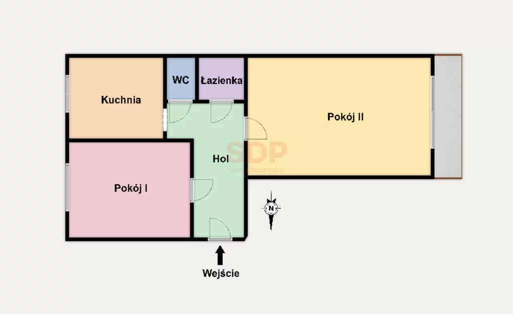 2 pokoje, mieszkanie 45,20 m², piętro 3, oferta nr , 42799, Łódź, Górna, Górna, Stanisława Brzozowskiego