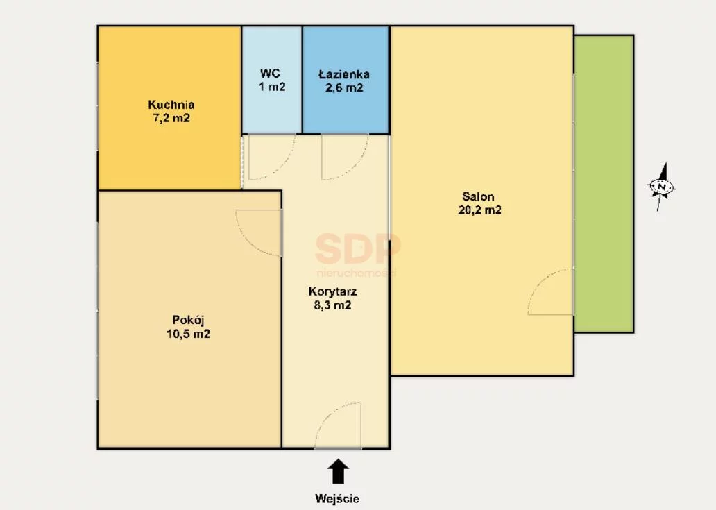 2 pokoje, mieszkanie 50,01 m², piętro 2, oferta nr , 39345, Łódź, Bałuty, Bałuty, Świtezianki