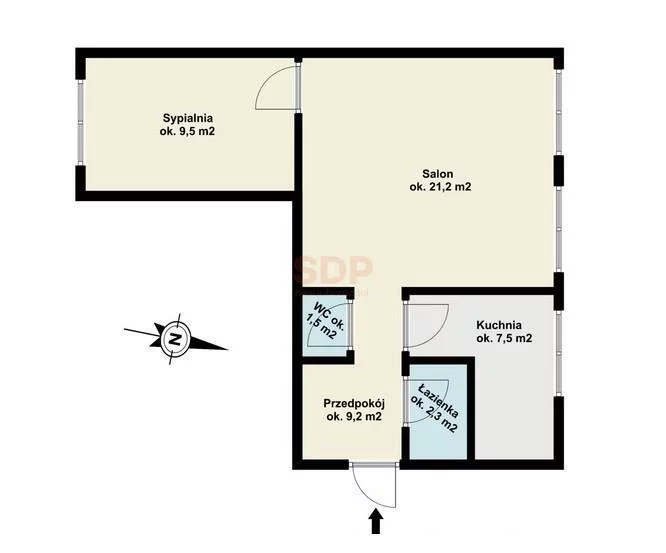 2 pokoje, mieszkanie 52,16 m², parter, oferta nr , 40052, Warszawa, Targówek, Targówek, Syrokomli Władysława