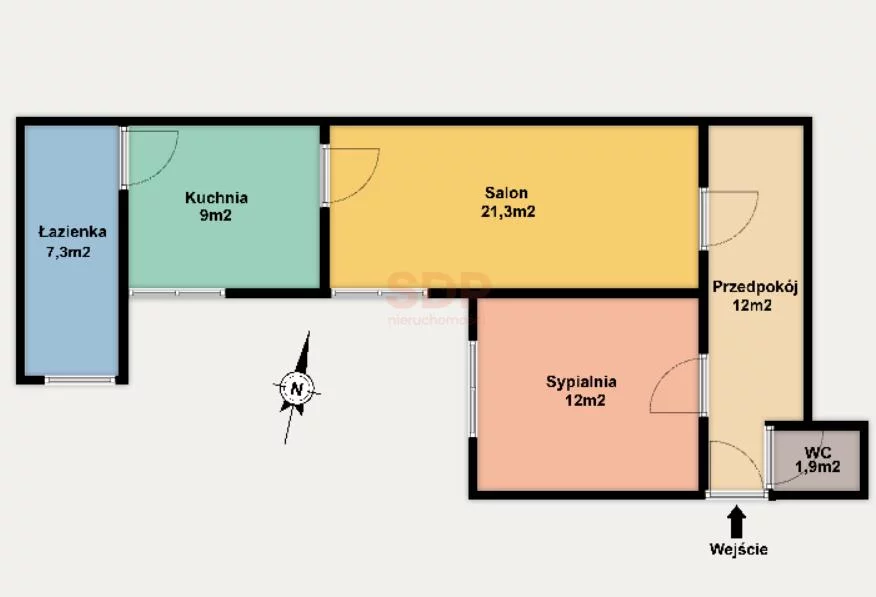 2 pokoje, mieszkanie 63,54 m², piętro 5, oferta nr , 42276, Łódź, Śródmieście, Śródmieście, Tadeusza Kościuszki