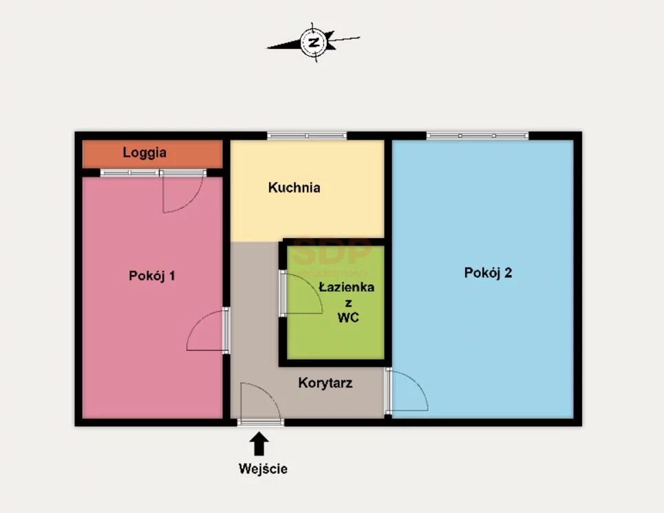 2 pokoje, mieszkanie 36,87 m², piętro 1, oferta nr , 42904, Łódź, Bałuty, Bałuty, Traktorowa