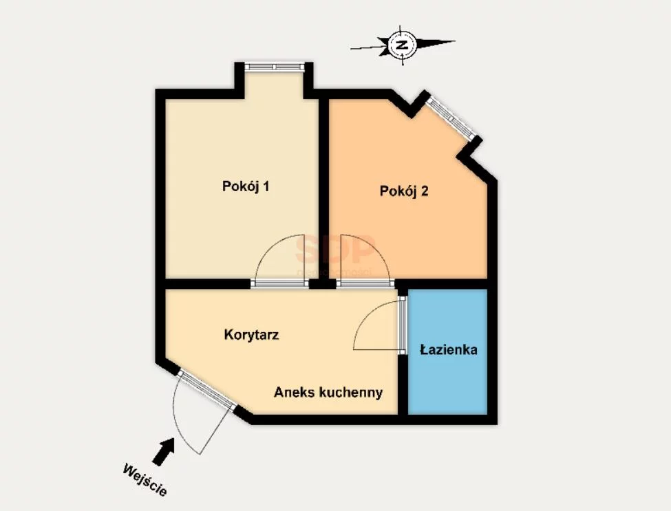 2 pokoje, mieszkanie 22,83 m², piętro 2, oferta nr , 42848, Łódź, Śródmieście, Śródmieście, Tuwima Juliana
