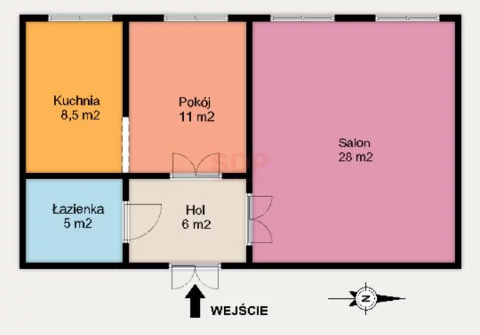 2 pokoje, mieszkanie 58,48 m², parter, oferta nr , 41964, Łódź, Śródmieście, Śródmieście, Wierzbowa