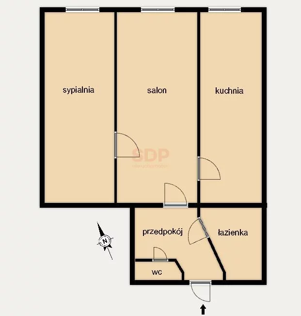 2 pokoje, mieszkanie 57,08 m², piętro 4, oferta nr , 37169, Wrocław, Stare Miasto, Worcella Stanisława