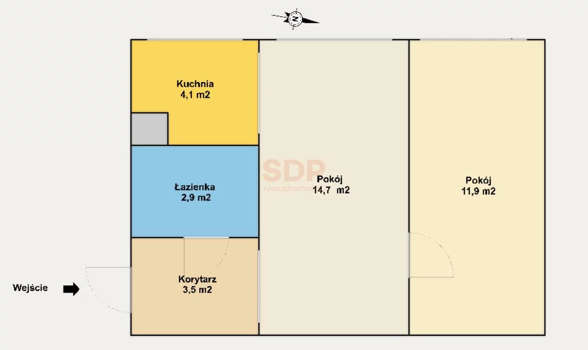 2 pokoje, mieszkanie 37,10 m², piętro 4, oferta nr , 38445, Łódź, Bałuty, Bałuty, Woronicza Jana Pawła