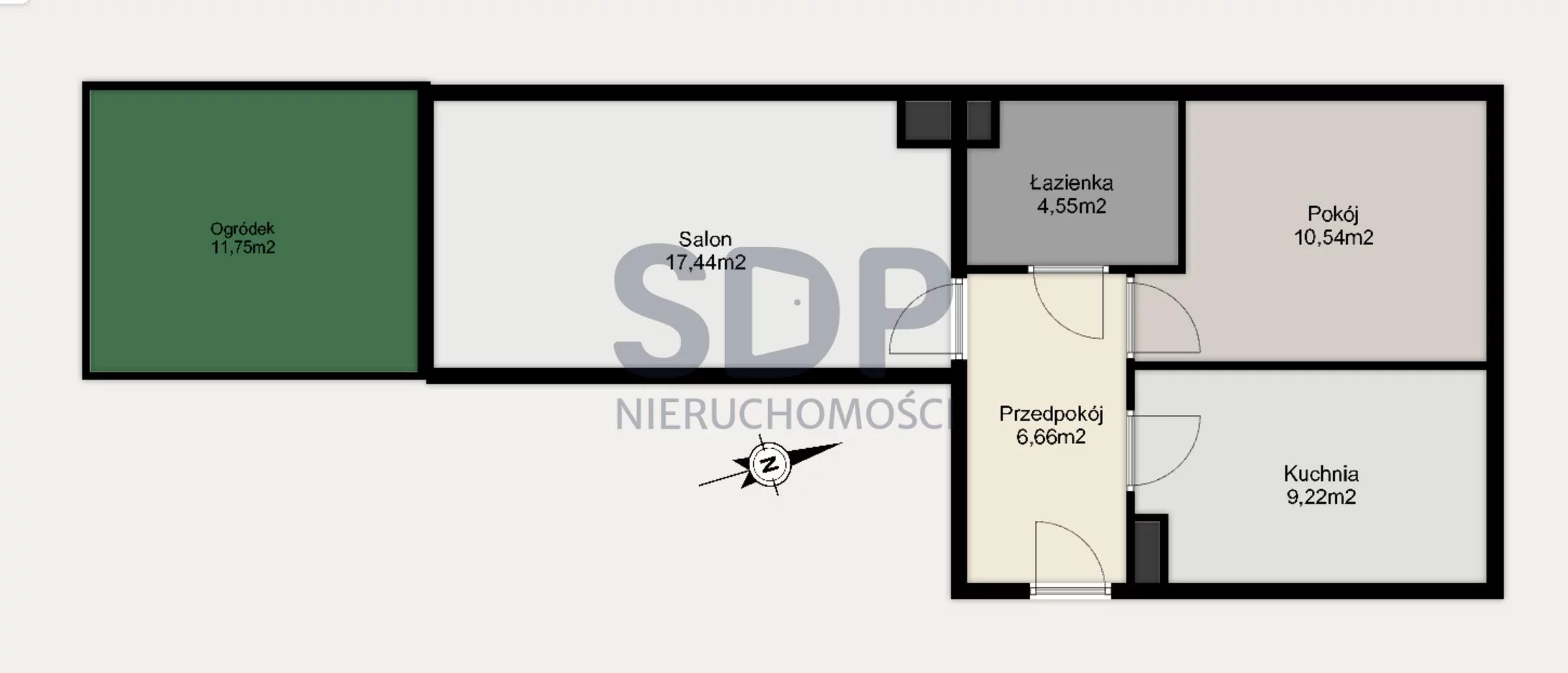 Mieszkanie dwupokojowe 48,41 m², Wrocław, Krzyki-Partynice, Krzyki, Sprzedaż