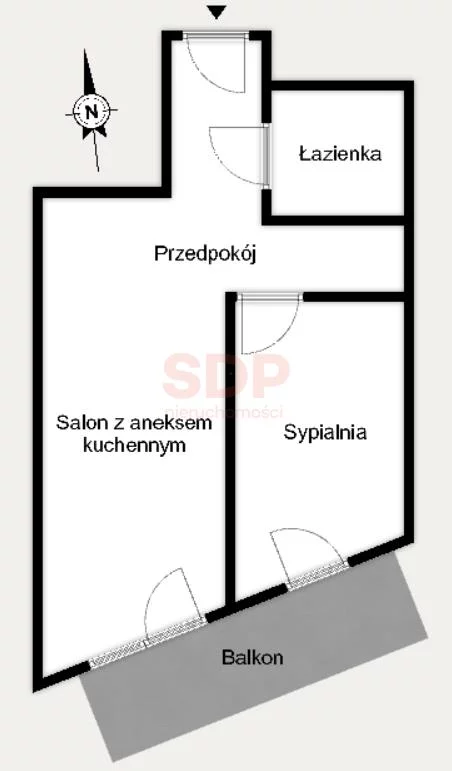 Mieszkanie na sprzedaż, 39,14 m², 2 pokoje, 1 piętro, oferta nr 36622