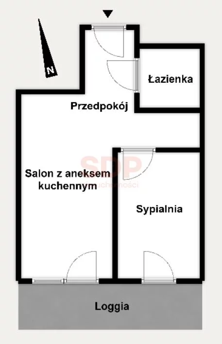 Mieszkanie na sprzedaż, 34,81 m², 2 pokoje, 5 piętro, oferta nr 37038