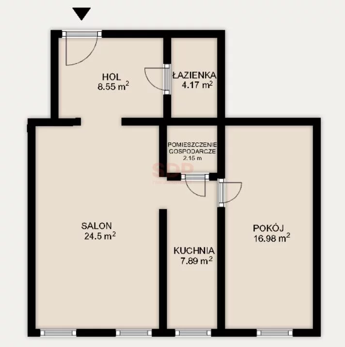 2 pokoje, mieszkanie 64,24 m², piętro 3, oferta nr , 41770, Wrocław, Stare Miasto, gen. Karola Kniaziewicza