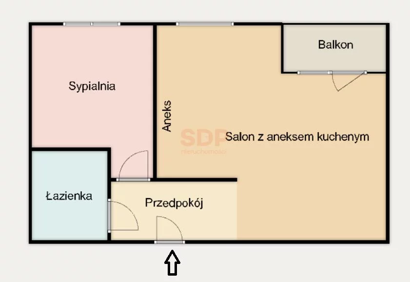 2 pokoje, mieszkanie 52,10 m², piętro 1, oferta nr , 42602, Wrocław, Stare Miasto, Litomska