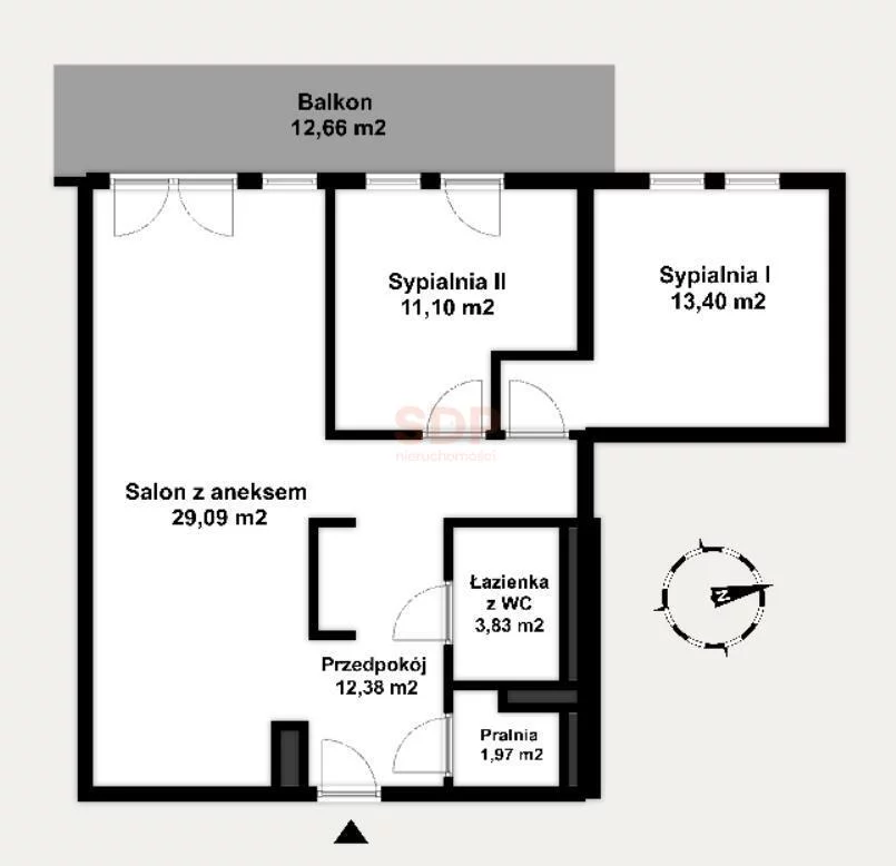 3 pokoje, mieszkanie 71,92 m², piętro 3, oferta nr , 42679, Wrocław, Fabryczna, Aleja Architektów