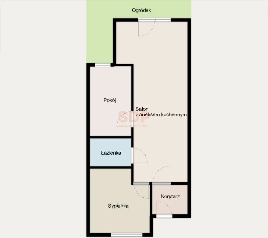 3 pokoje, mieszkanie 60,14 m², parter, oferta nr , 42472, Wrocław, Psie Pole-Zawidawie, Psie Pole, Bałkańska