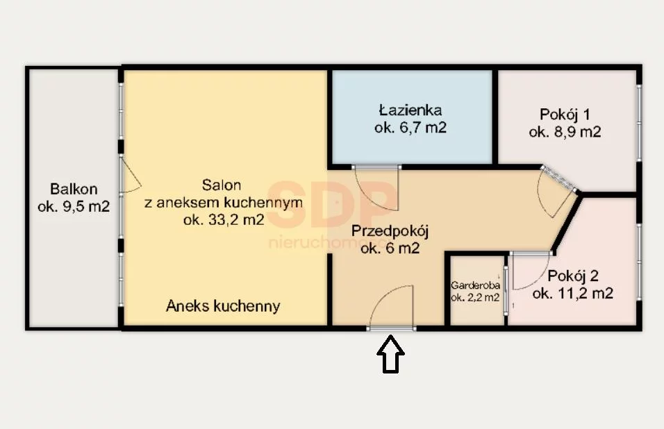 Mieszkanie na sprzedaż, 74,83 m², 3 pokoje, 2 piętro, oferta nr 38467