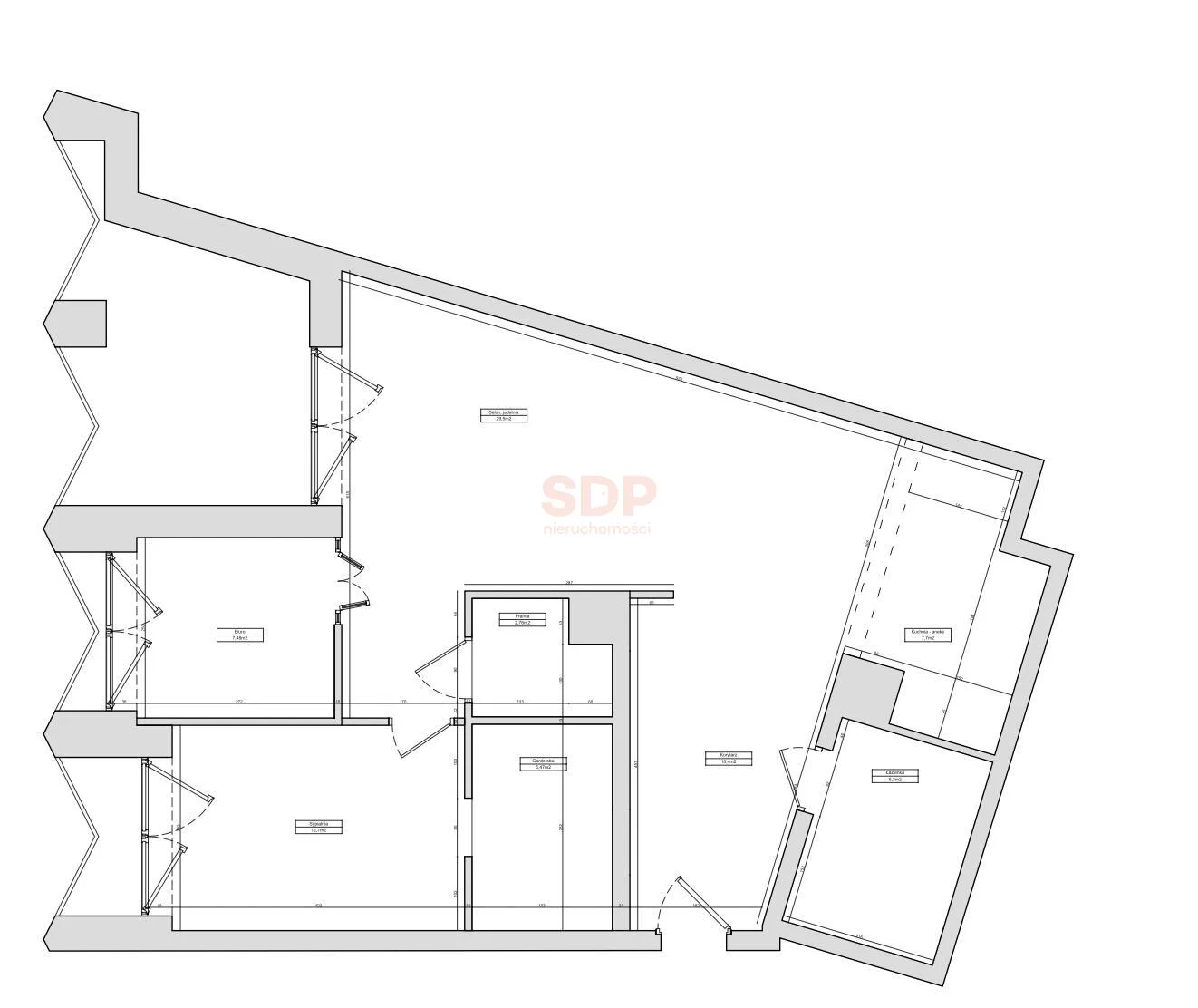 3 pokoje, mieszkanie 79,60 m², piętro 2, oferta nr , 38784, Wrocław, Stare Miasto, Bernardyńska