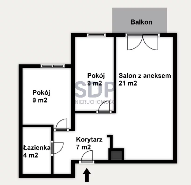 Mieszkanie na sprzedaż, 52,67 m², 3 pokoje, 7 piętro, oferta nr 34572