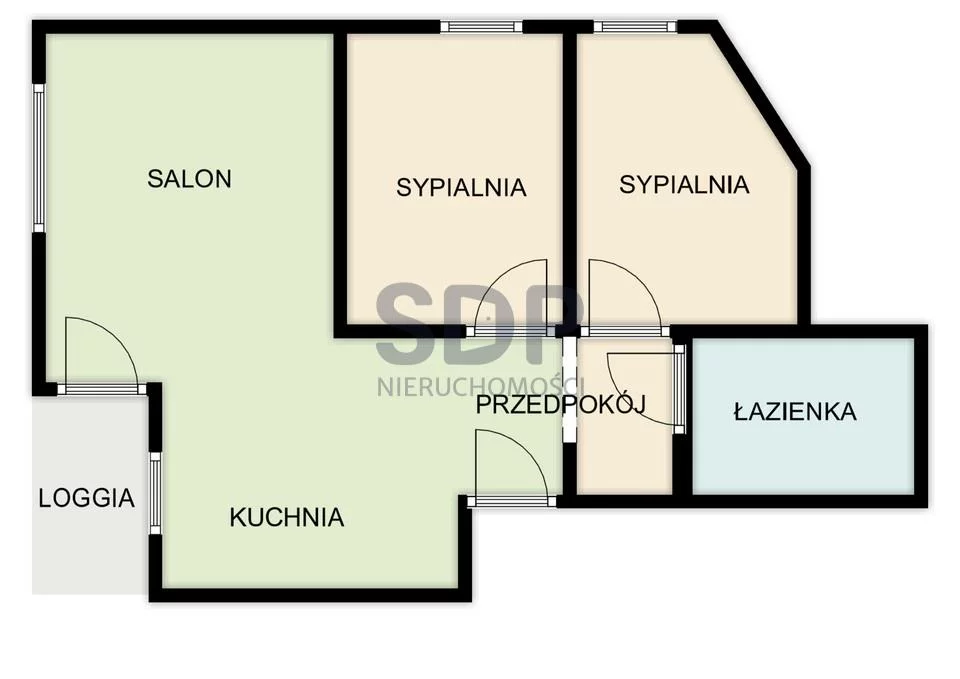 Mieszkanie na sprzedaż, 52,47 m², 3 pokoje, 1 piętro, oferta nr 35707