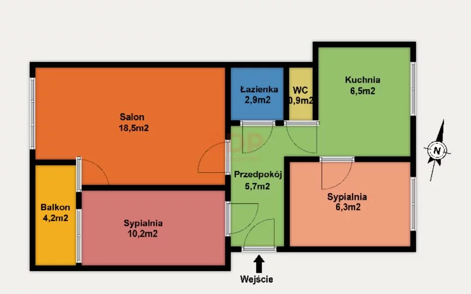 3 pokoje, mieszkanie 51,00 m², piętro 4, oferta nr , 41845, Łódź, Bałuty, Bałuty, Chopina Fryderyka