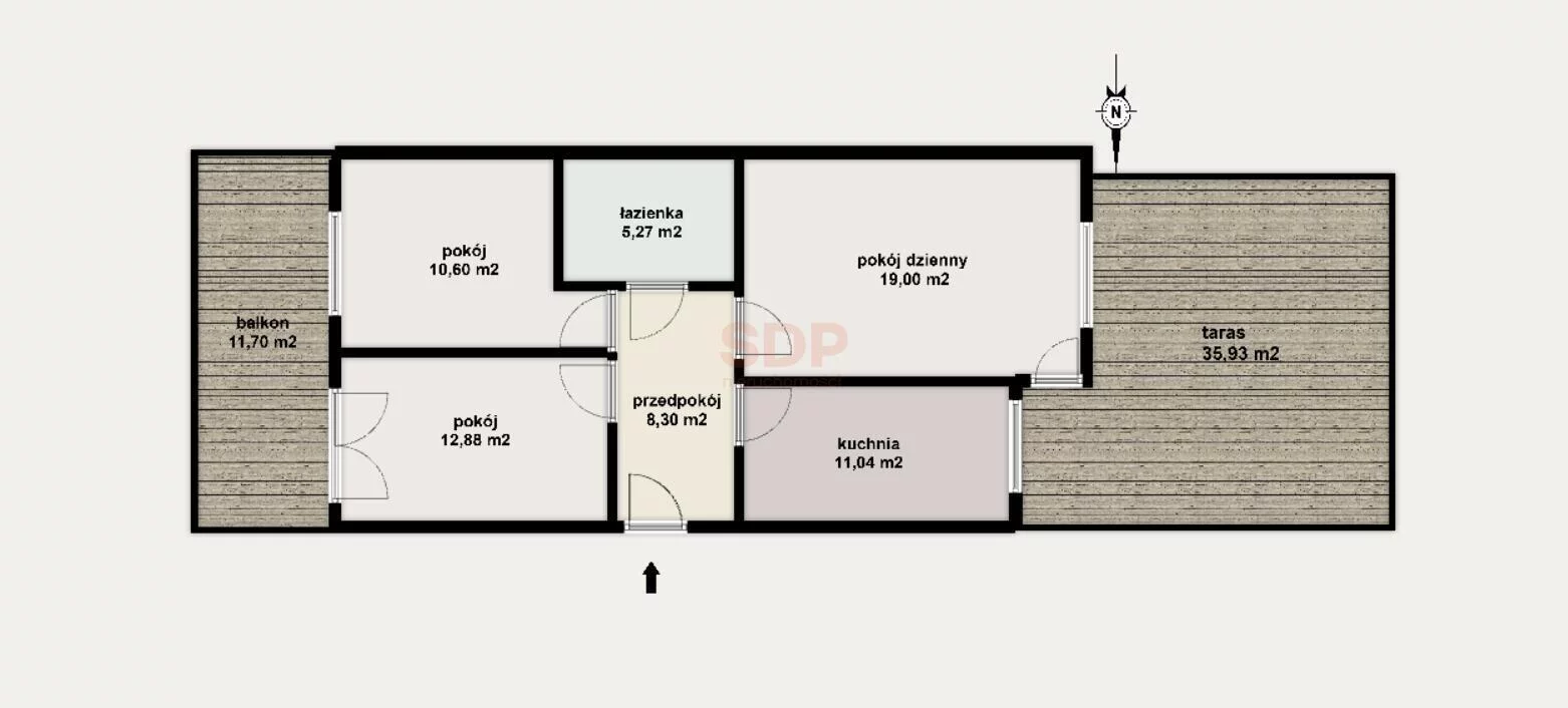 3 pokoje, apartament 70,74 m², parter, oferta nr , 42309, Wrocław, Psie Pole-Zawidawie, Psie Pole, Czartoryskiego Adama Jerzego