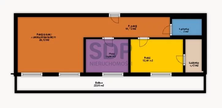 Apartament na sprzedaż, 70,82 m², 3 pokoje, piętro 4, oferta nr 30911