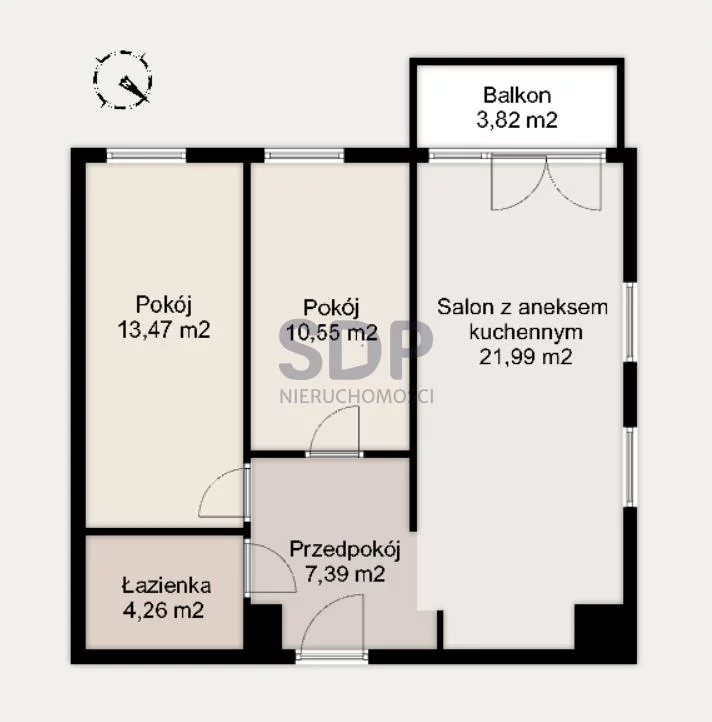 Mieszkanie na sprzedaż, 57,66 m², 3 pokoje, parter, oferta nr 33198