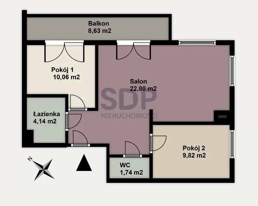 Mieszkanie trzypokojowe 56,79 m², Wrocław, Stare Miasto, Długa, Sprzedaż
