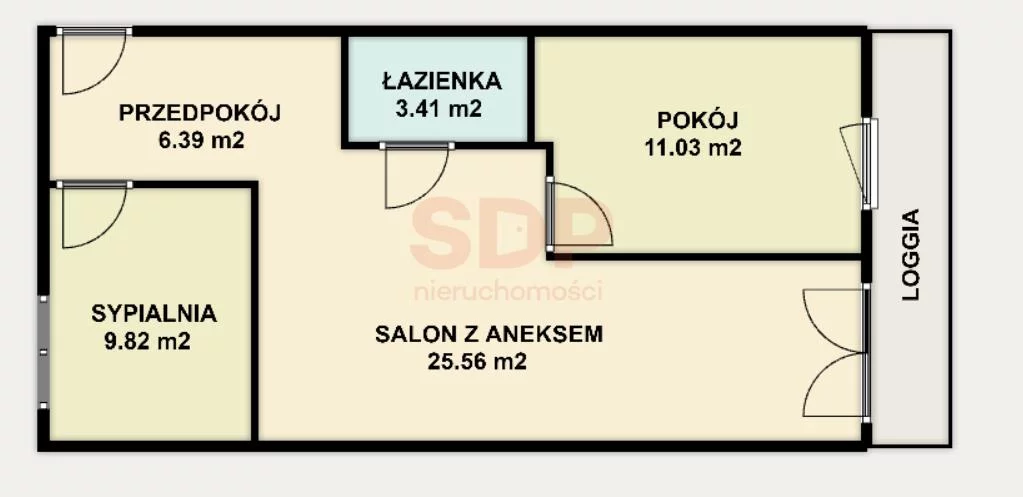 Apartament na sprzedaż, 56,21 m², 3 pokoje, piętro 5, oferta nr 37567