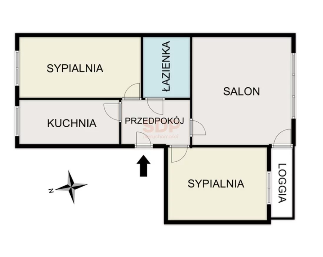 3 pokoje, mieszkanie 46,50 m², piętro 3, oferta nr , 40035, Warszawa, Egipska