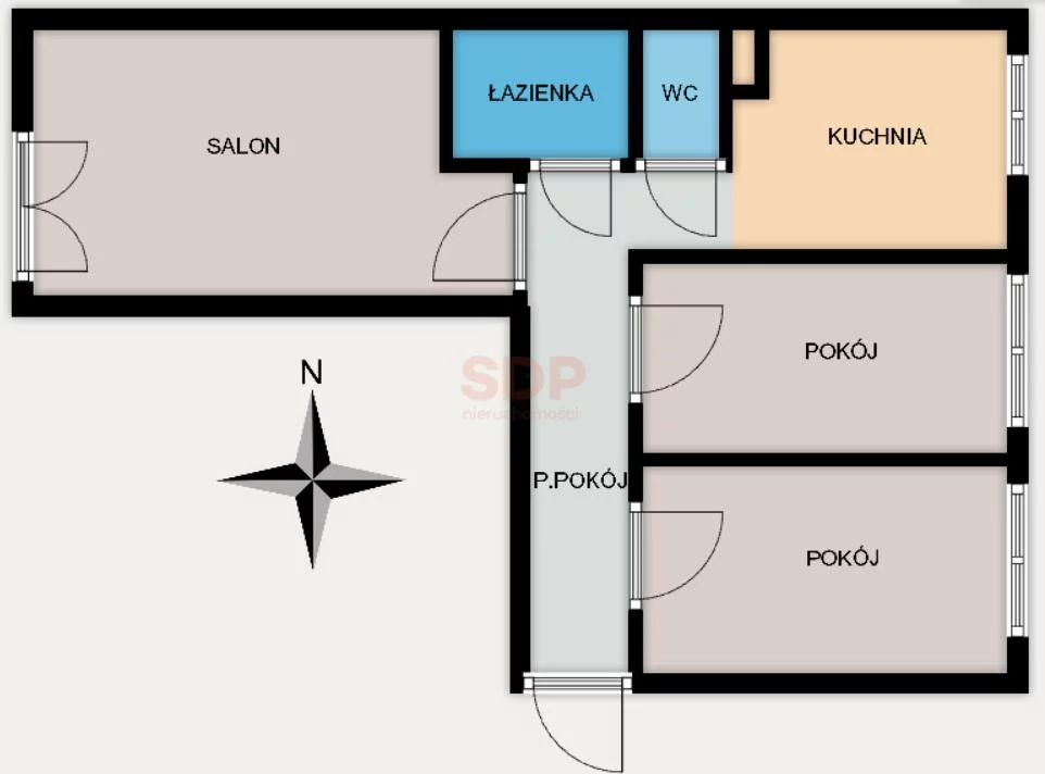 3 pokoje, apartament 52,00 m², parter, oferta nr , 42835, Wrocław, Fabryczna, Gajowicka