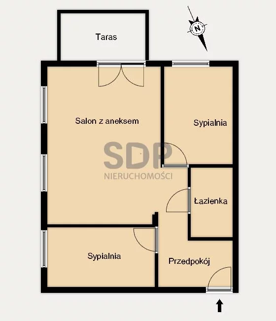 Mieszkanie trzypokojowe 55,90 m², Wrocław, Fabryczna, Główna, Sprzedaż