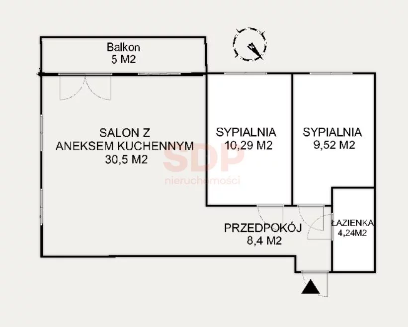 Mieszkanie trzypokojowe 63,00 m², Wrocław, Psie Pole-Zawidawie, Psie Pole, Gorlicka, Sprzedaż