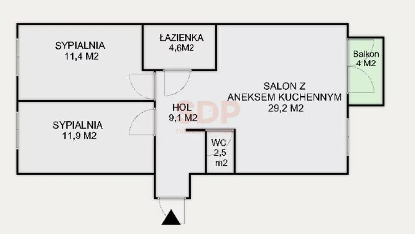 Mieszkanie trzypokojowe 68,50 m², Wrocław, Psie Pole-Zawidawie, Psie Pole, Gorlicka, Sprzedaż