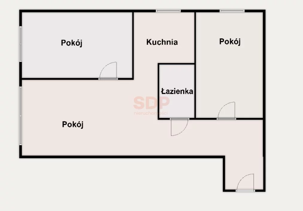 3 pokoje, mieszkanie 46,60 m², piętro 3, oferta nr , 42844, Wrocław, Stare Miasto, Grabiszyńska