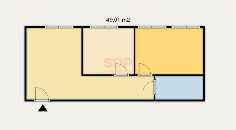 3 pokoje, mieszkanie 49,01 m², piętro 3, oferta nr , 41581, Warszawa, Grochowska