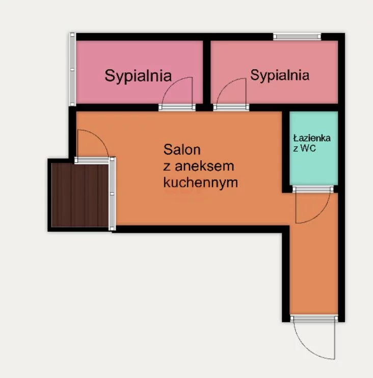 3 pokoje, mieszkanie 37,00 m², piętro 3, oferta nr , 42670, Wrocław, Stare Miasto, Jana Pawła II al.
