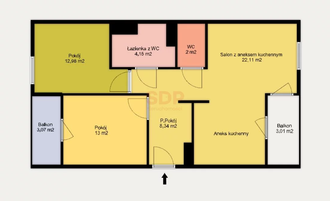 3 pokoje, mieszkanie 67,35 m², piętro 2, oferta nr , 36210, Ząbkowice Śląskie, Jasna