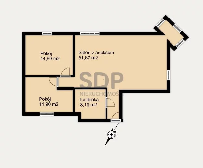 Mieszkanie 99,15 m², piętro 3, oferta nr , 32372, Wrocław, Biskupin-Sępolno-Dąbie-Bartoszowice, Śródmieście, Jedności Narodowej
