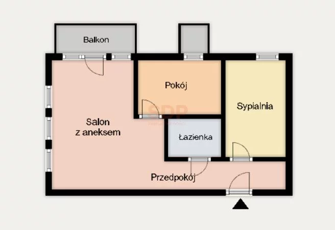 3 pokoje, mieszkanie 62,33 m², piętro 3, oferta nr , 39837, Wrocław, Biskupin-Sępolno-Dąbie-Bartoszowice, Śródmieście, Jedności Narodowej
