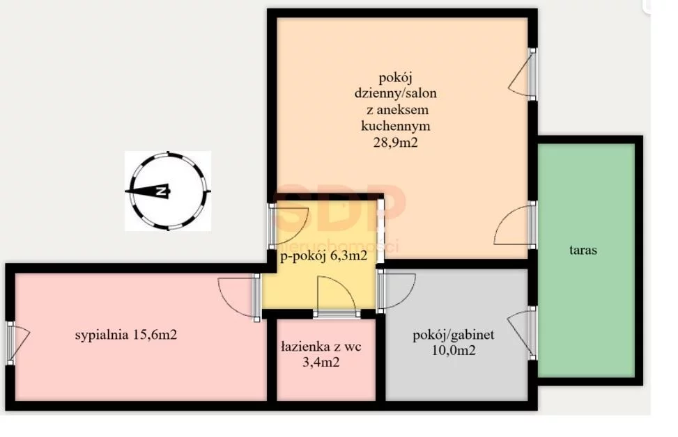 Mieszkanie na sprzedaż, 64,23 m², 3 pokoje, parter, oferta nr 37044