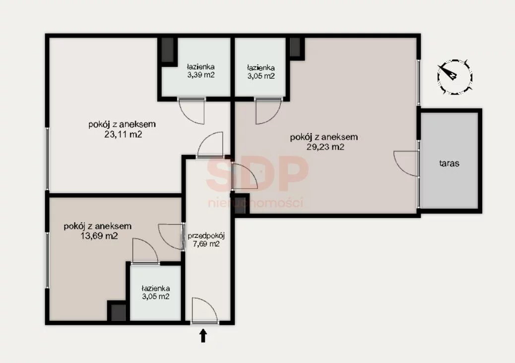 Mieszkanie na sprzedaż, 83,21 m², 3 pokoje, parter, oferta nr 37883