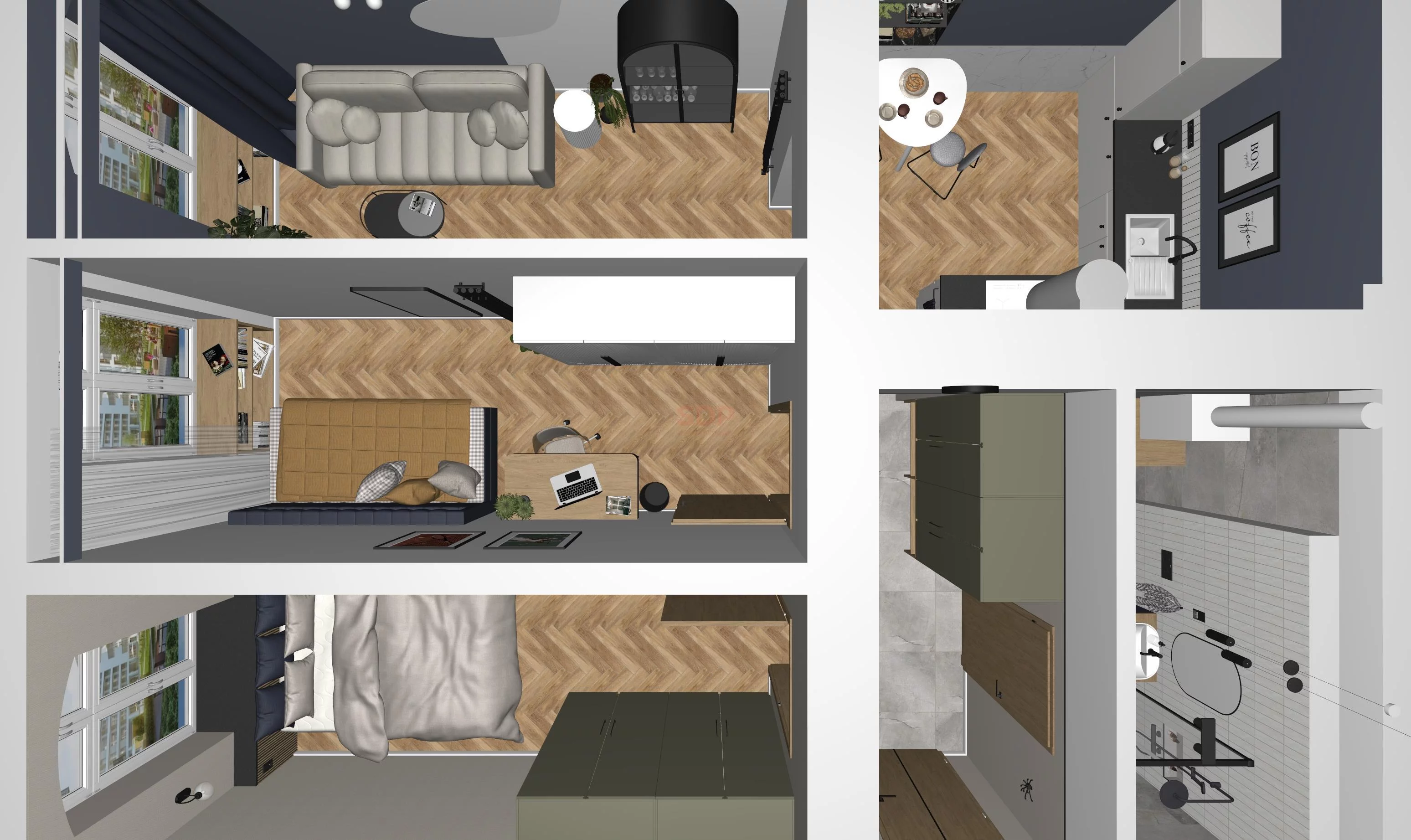 3 pokoje, mieszkanie 53,64 m², piętro 2, oferta nr , 39373, Wrocław, Stare Miasto, Komuny Paryskiej