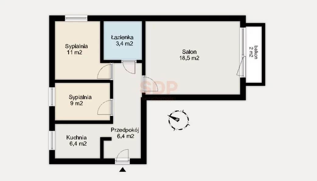 3 pokoje, mieszkanie 57,00 m², piętro 2, oferta nr , 40310, Warszawa, Targówek, Targówek, Krasiczyńska