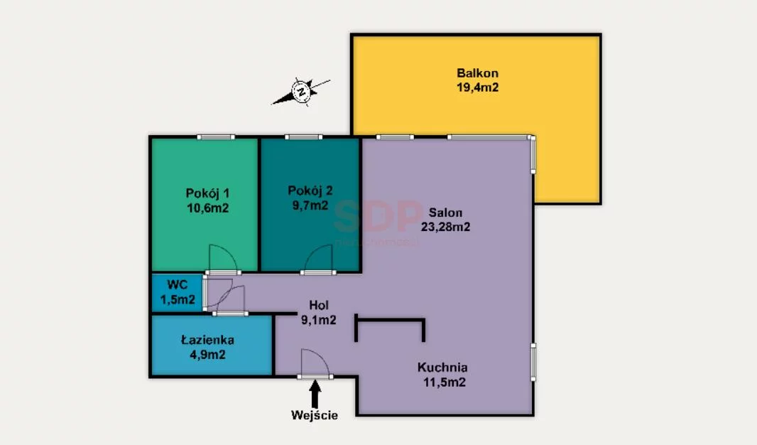 3 pokoje, mieszkanie 70,56 m², piętro 2, oferta nr , 41541, Łódź, Widzew, Widzew, Księcia Władysława Opolczyka