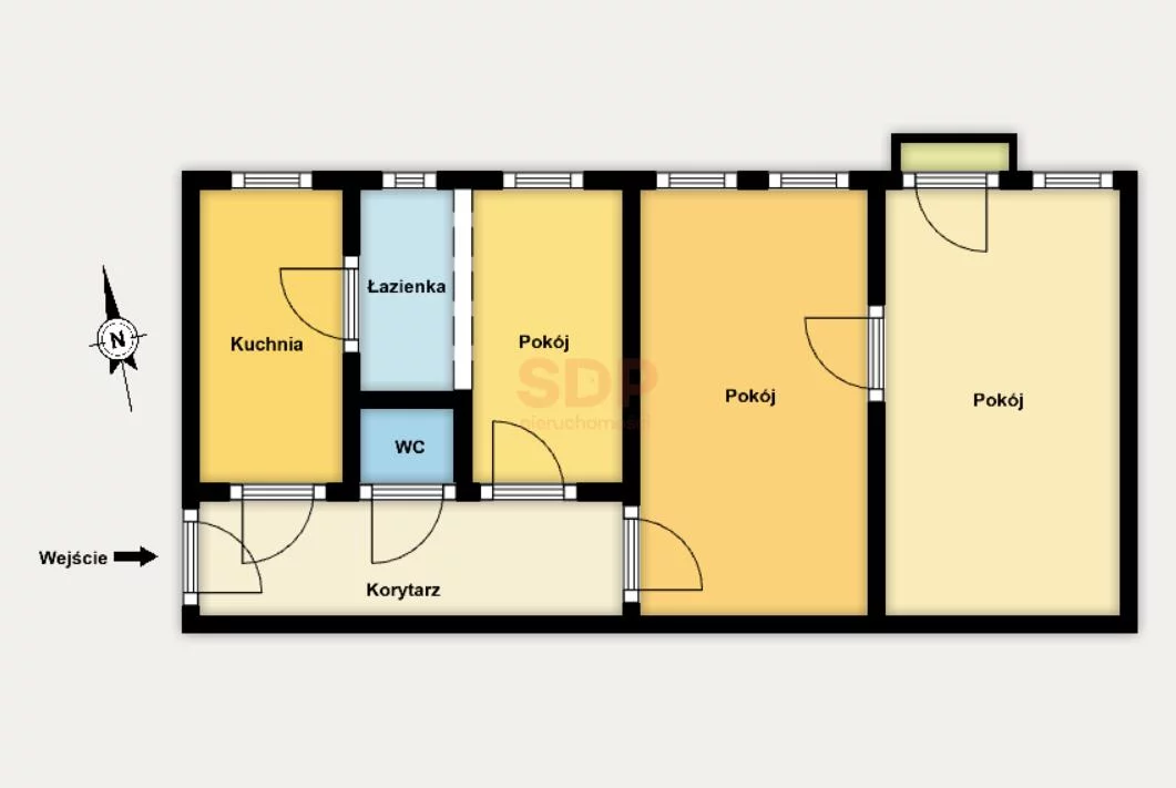 3 pokoje, mieszkanie 69,00 m², piętro 1, oferta nr , 42878, Łódź, Polesie, Polesie, Legionów