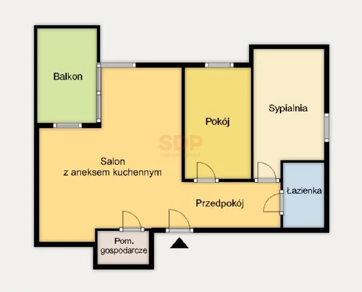 3 pokoje, apartament 66,18 m², piętro 2, oferta nr , 41752, Wrocław, Psie Pole-Zawidawie, Psie Pole, Marca Polo